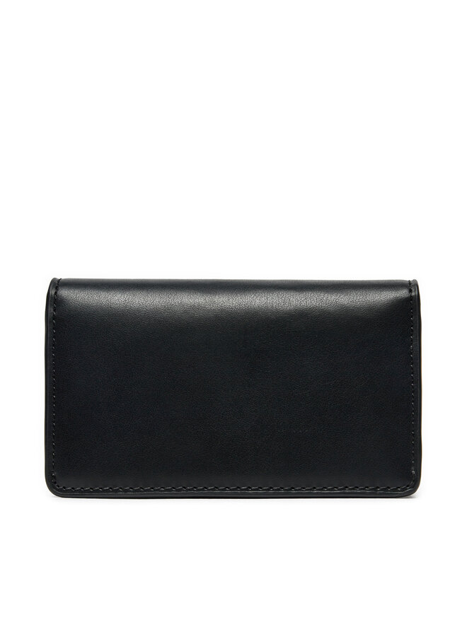 Tommy Hilfiger Великий жіночий гаманець Tommy Hilfiger Luxe Leather Med Flap AW0AW16576 Чорний