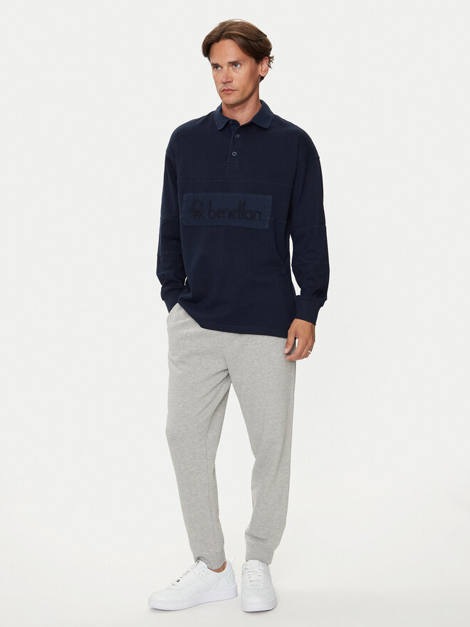 United Colors Of Benetton United Colors Of Benetton Поло 3G9WU3020 Cиній Regular Fit