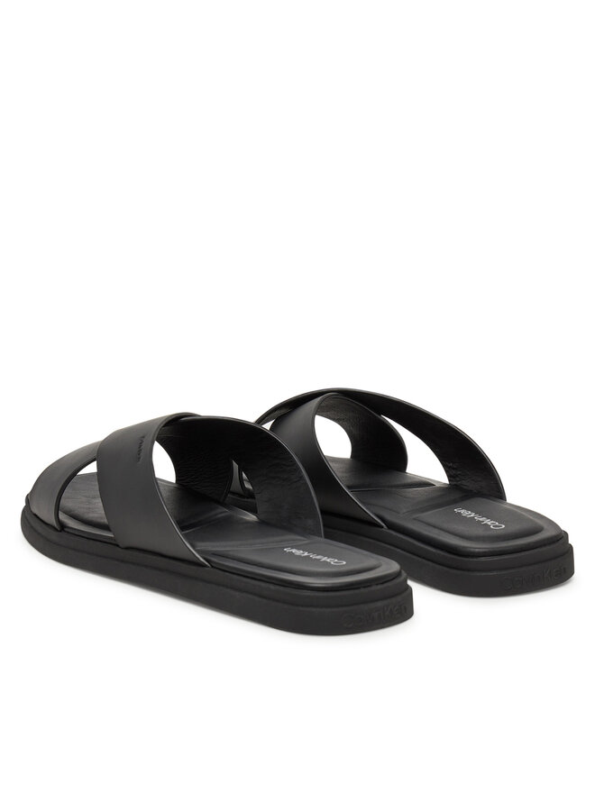 Calvin Klein Natikači Calvin Klein Criss Cross Sandal HM0HM01737 Črna