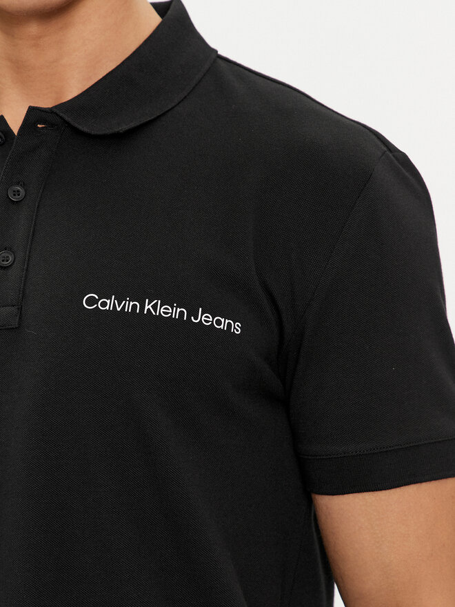 Calvin Klein Jeans Calvin Klein Jeans Poloshirt Institutional J30J325495 Schwarz Regular Fit