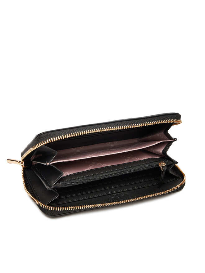 Liu Jo Голям дамски портфейл Liu Jo Ecs Xl Zip Around AF5170 E0058 Черен