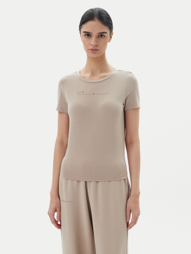 EA7 Emporio Armani EA7 Emporio Armani T-Shirt 7W000274 AF12945 U6155 Beige Slim Fit