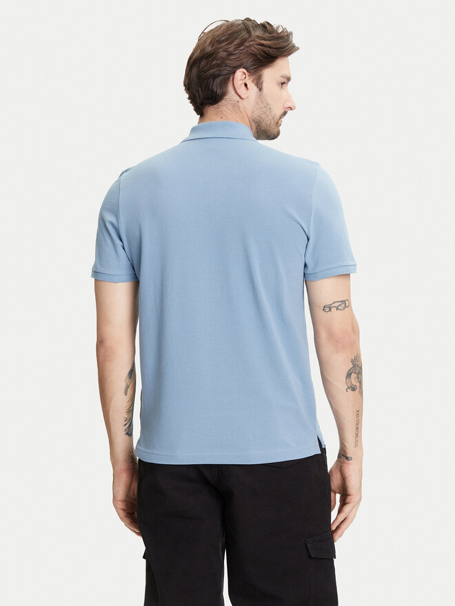 Moose Knuckles Moose Knuckles Поло Everett M34MT712 Голубий Slim Fit