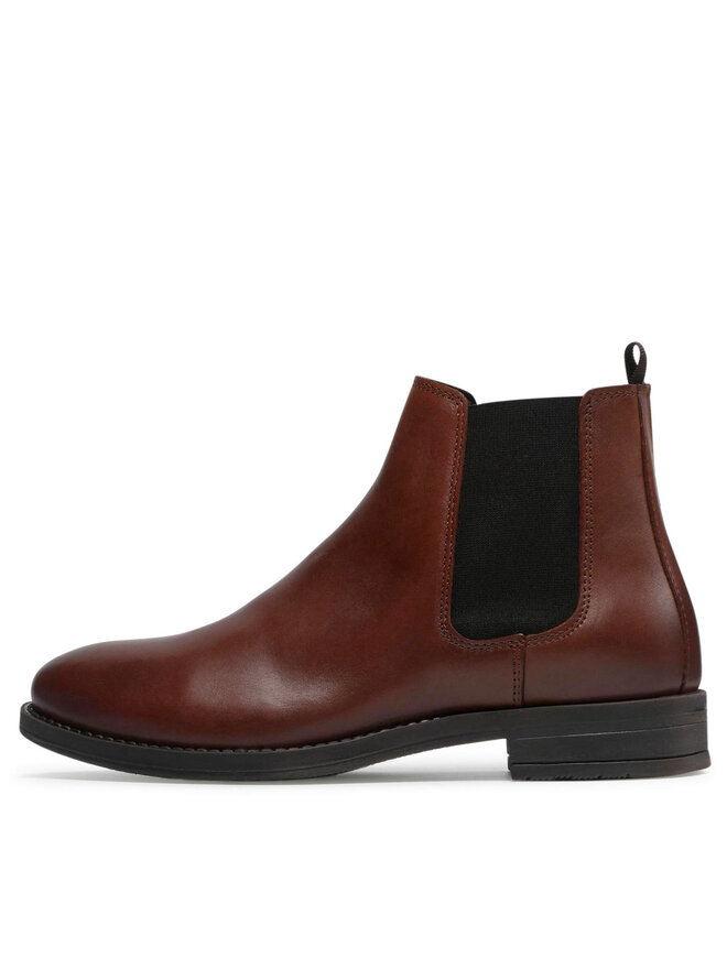 Jack&Jones Kotníková obuv s elastickým prvkem Jack&Jones Jfwargo 12192758 Hnědá