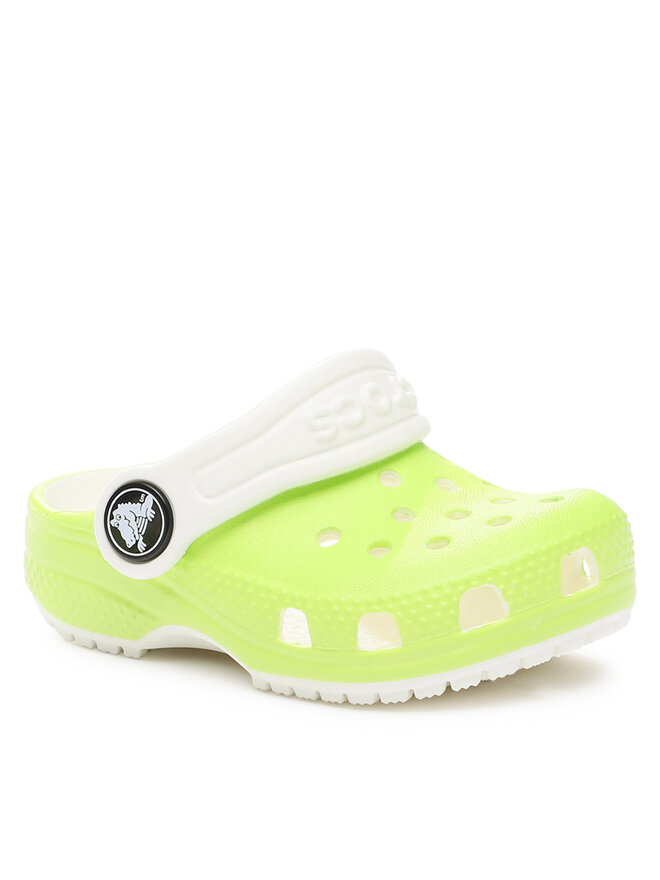 Crocs Klapki Crocs Crocs Classic Glow In The Dark Clog T 209161 Zielony