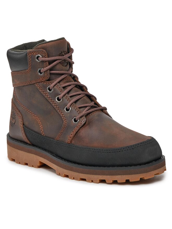 Timberland Schnürstiefeletten Timberland Courma Kid Boot W/ Rand TB0A5XHN9311 Braun