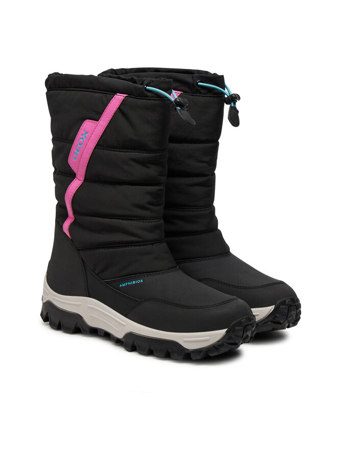 Geox Snehule Geox J Himalaya Girl B Ab J26FTA 0FU54 C0922 D Čierna