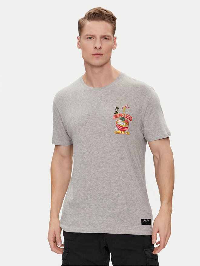 Brave Soul Brave Soul Marškinėliai MTS-149TAKEAWAY Pilka Straight Fit