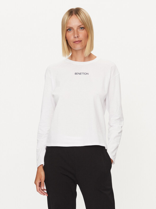 United Colors Of Benetton United Colors Of Benetton Μπλούζα πιτζάμας 30963M04S Λευκό Regular Fit