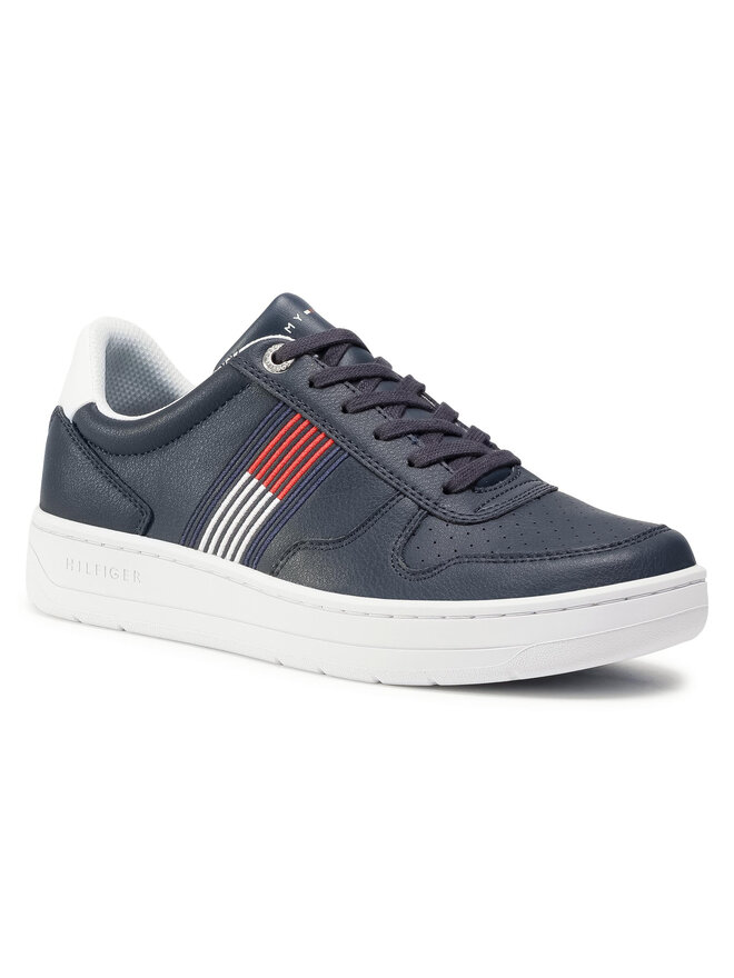 Снікерcи Tommy Hilfiger Basket Low Cupsole Sneaker FM0FM02843 Cиній |  evzuttya.com.ua