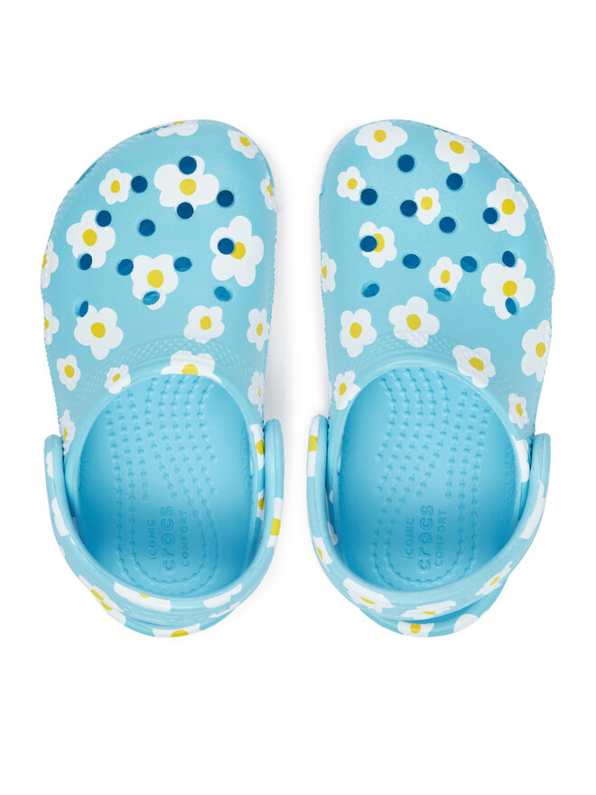 Crocs Чехли Crocs Classic Daisy Clog T 211264 Син