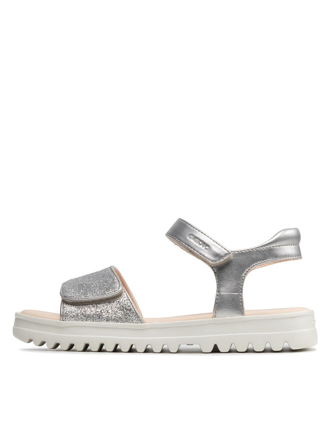 Geox Sandały Geox J S.Coraile G. B J256EB 0NFEW C1007 D Srebrny