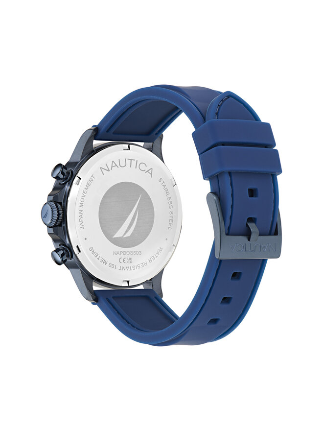 Nautica Ročna ura Nautica Everyday Chronograph NAPBOS503 Mornarsko modra
