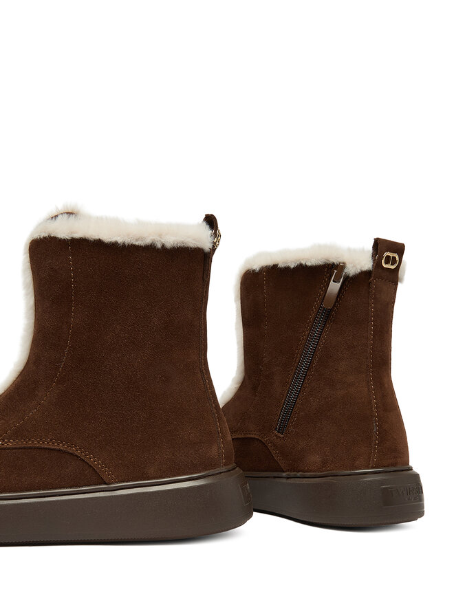 TWINSET Škornji TWINSET 252TGT01C Rjava