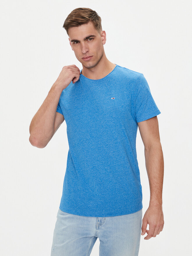 Tommy Jeans Tommy Jeans Marškinėliai Jaspe DM0DM09586 Mėlyna Slim Fit