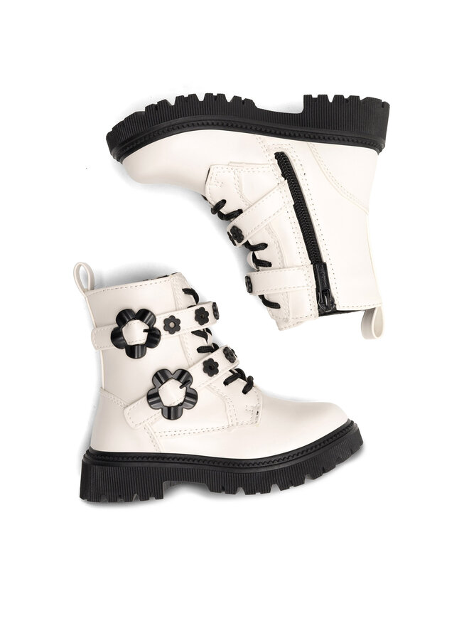 Nelli Blu Polokozačky Nelli Blu CM221028-13 Bílá
