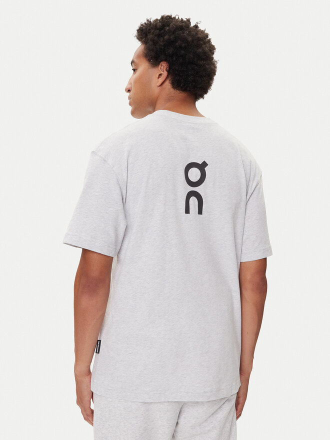 On On Camiseta Club-T 1ME1005 Gris Relaxed Fit