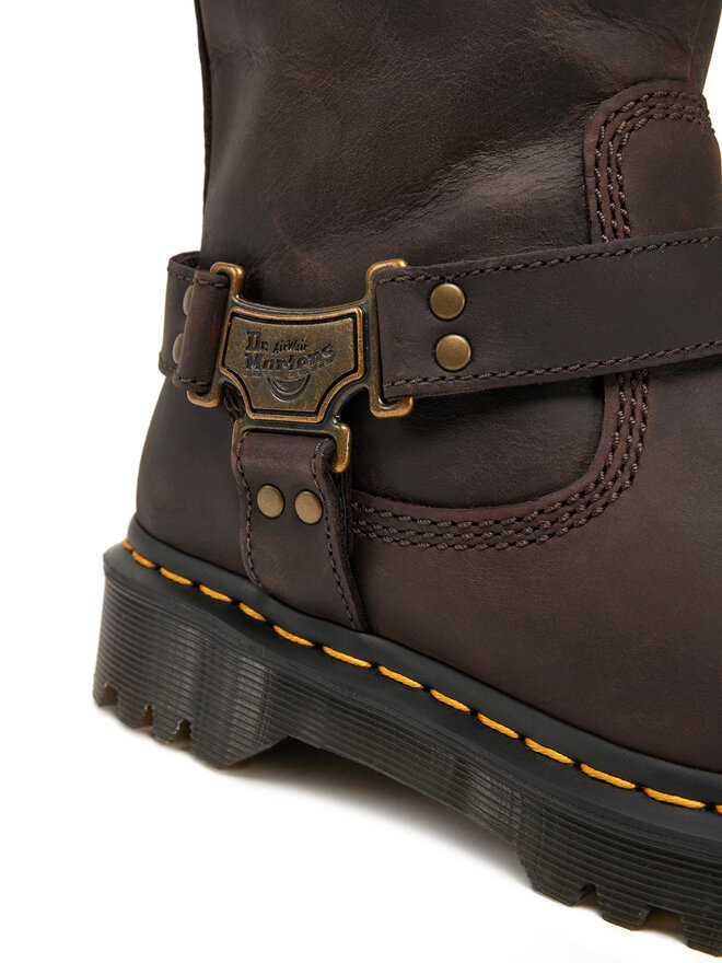 Dr. Martens Μποτάκια Dr. Martens Anistone Tall Leather Biker31901201 Καφέ