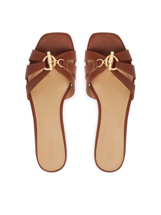 LAUREN RALPH LAUREN Pantoletten LAUREN RALPH LAUREN Blaike 802982875001 Braun