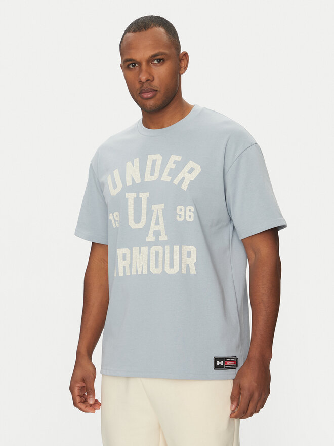 Under Armour Under Armour Camiseta Heavyweight Varsity 1390179 Celeste Oversize