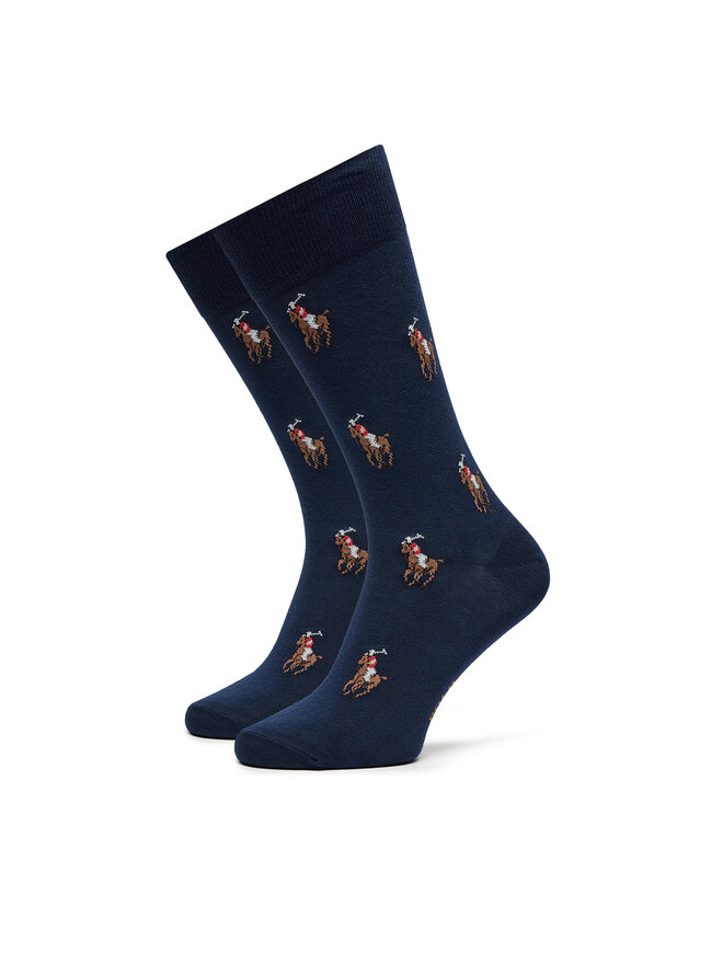 Polo Ralph Lauren Sada 2 párů pánských vysokých ponožek Polo Ralph Lauren 449958854001 Barevná