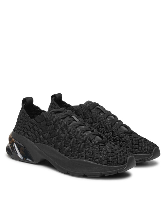 Tory Burch Sneakersy Tory Burch Good Luck Woven Trainer 159962 Czarny