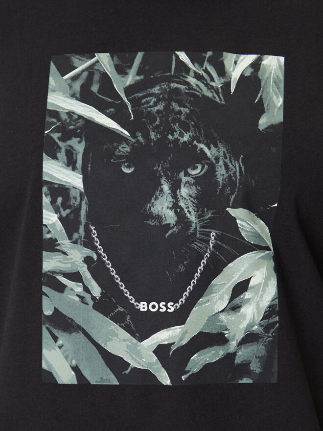 BOSS BOSS Camiseta Te_Animali 50546362 Negro Regular Fit