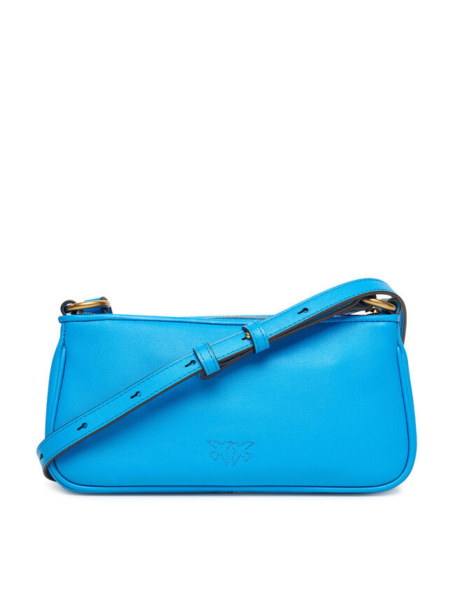 PINKO Ročna torba PINKO Half Moon Baguette Mini AI 25-26 PLTT 105069 A0QO Modra