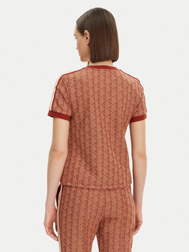 Lacoste Lacoste Футболка TF3244 Оранжевий Slim Fit