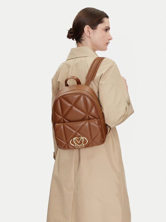 LOVE MOSCHINO Plecak LOVE MOSCHINO JC4037PP1MLC0201 Brązowy