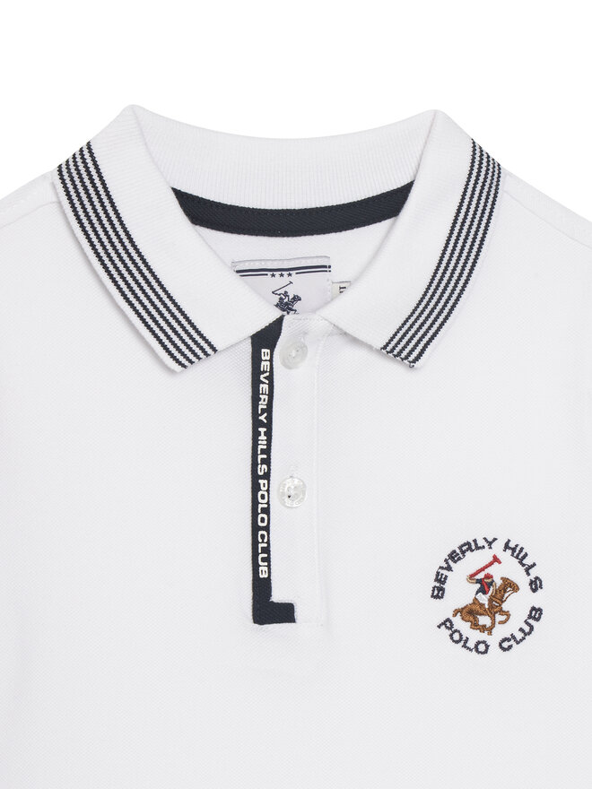 Beverly Hills Polo Club Beverly Hills Polo Club Поло P-SS26B-P424108 Білий Regular Fit