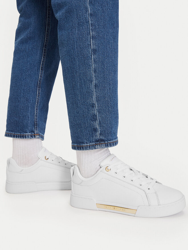 Tommy Hilfiger Sneakers Tommy Hilfiger Chique Court Sneaker FW0FW07634 Weiß