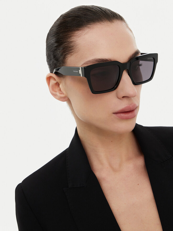 Trussardi Okulary przeciwsłoneczne Trussardi TSM9028 Czarny