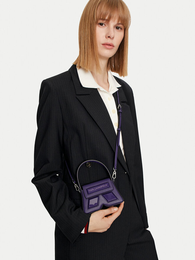 KARL LAGERFELD Ročna torba KARL LAGERFELD 245W3239 Vijolična
