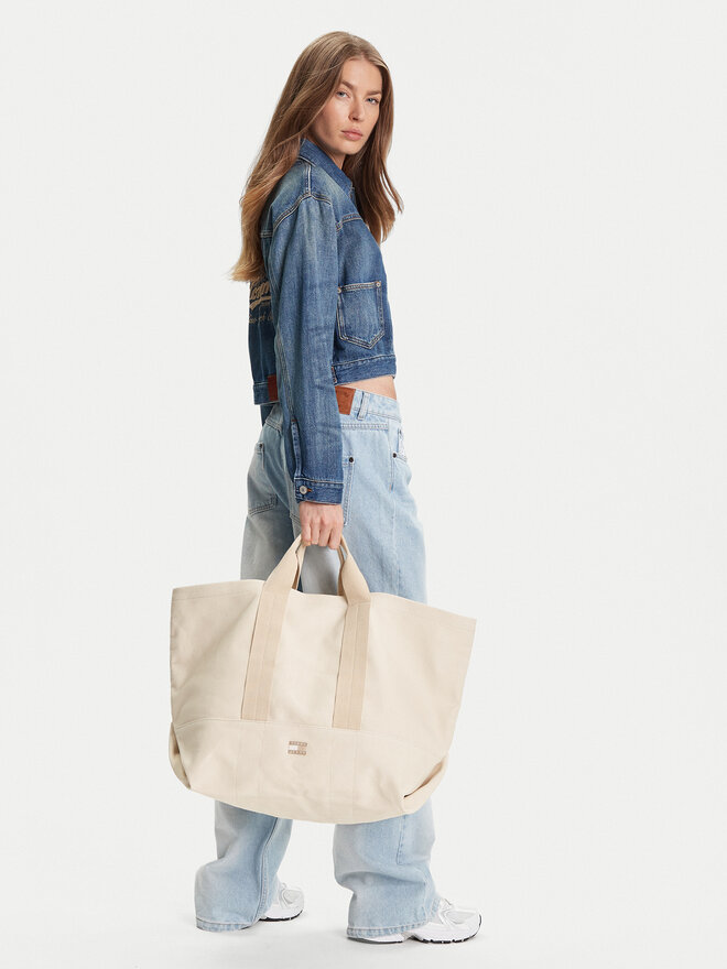Tommy Jeans Сумка Tommy Jeans Tjw Tote Edition Canvas AW0AW17542 Бежевий