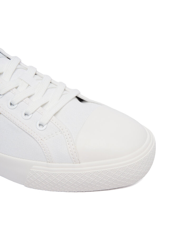 Calvin Klein Sneakers aus Stoff Calvin Klein Vulc Laceup Cv HM0HM02121 Weiß