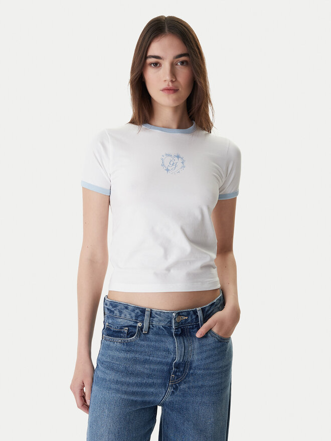 Guess Jeans Guess Jeans Футболка W6RI16 J1314 Білий Regular Fit