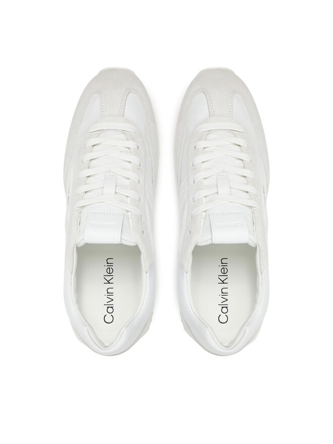 Calvin Klein Снікерcи Calvin Klein Runner Lace Up - Nylon Mix HW0HW02395 Білий