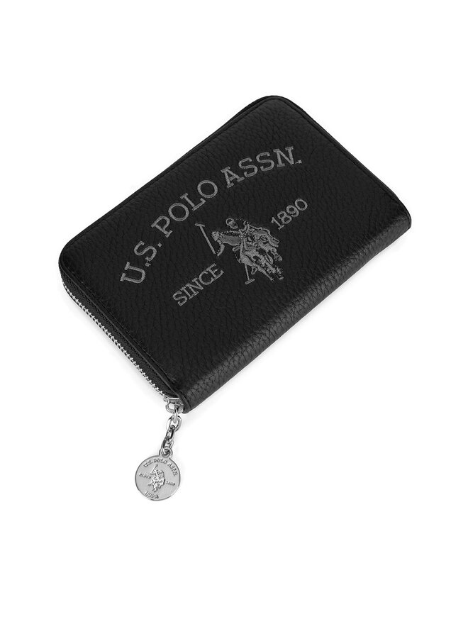 U.S. Polo Assn. Голям дамски портфейл U.S. Polo Assn. WIUXT8414WVP Черен