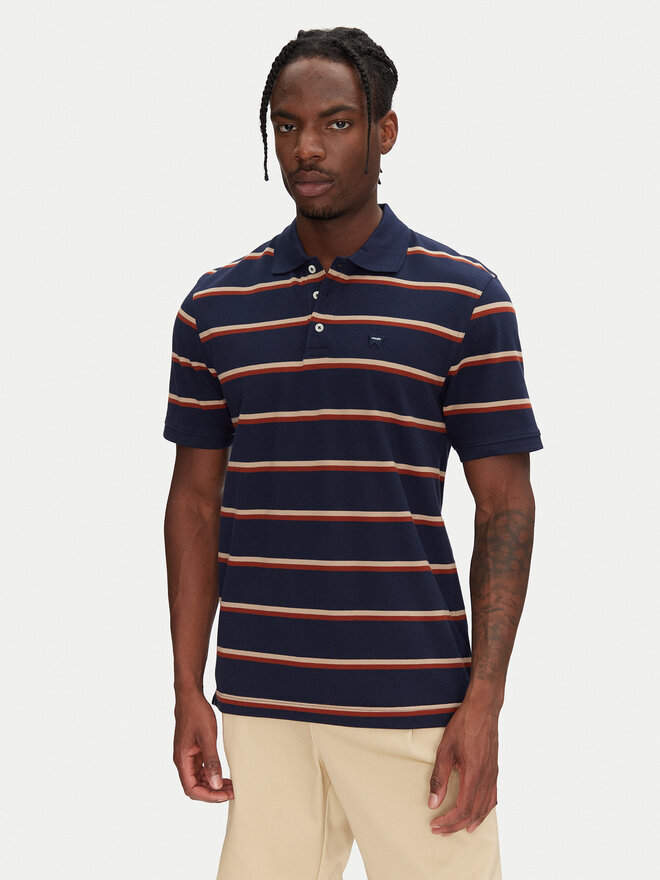 Wrangler Wrangler Poloshirt 112362827 Dunkelblau Regular Fit