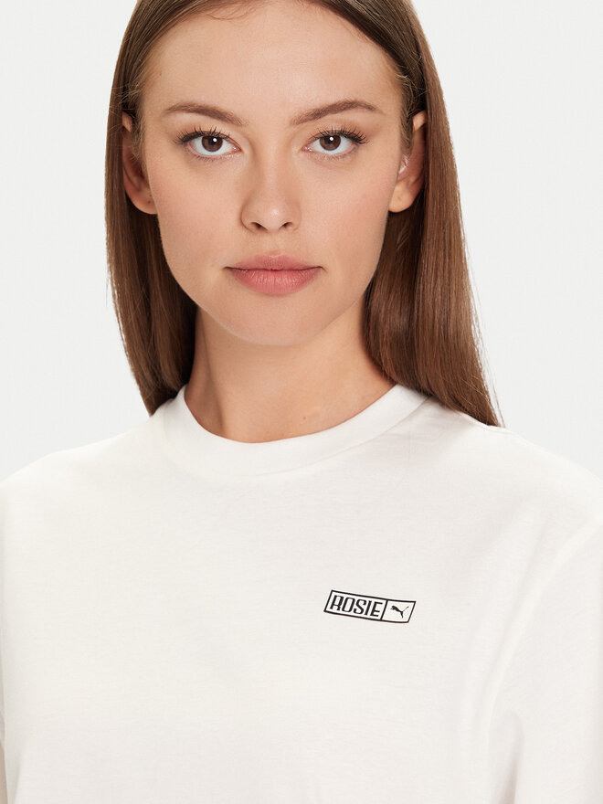 Puma Puma T-Shirt PUMA X ROSÉ 633806 77 Weiß Relaxed Fit