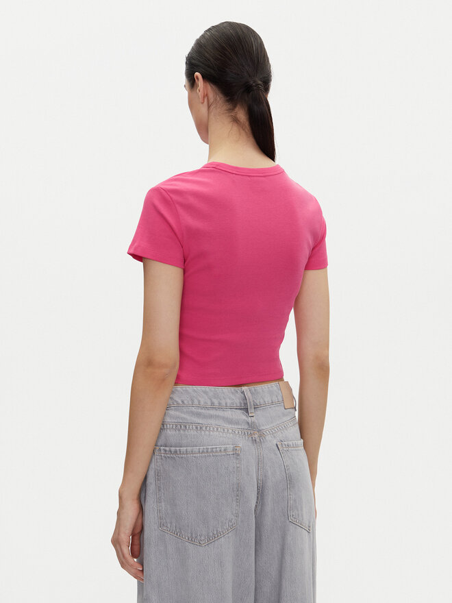 HUGO HUGO Camiseta Delanor_2 50539132 Rosa Cropped Fit