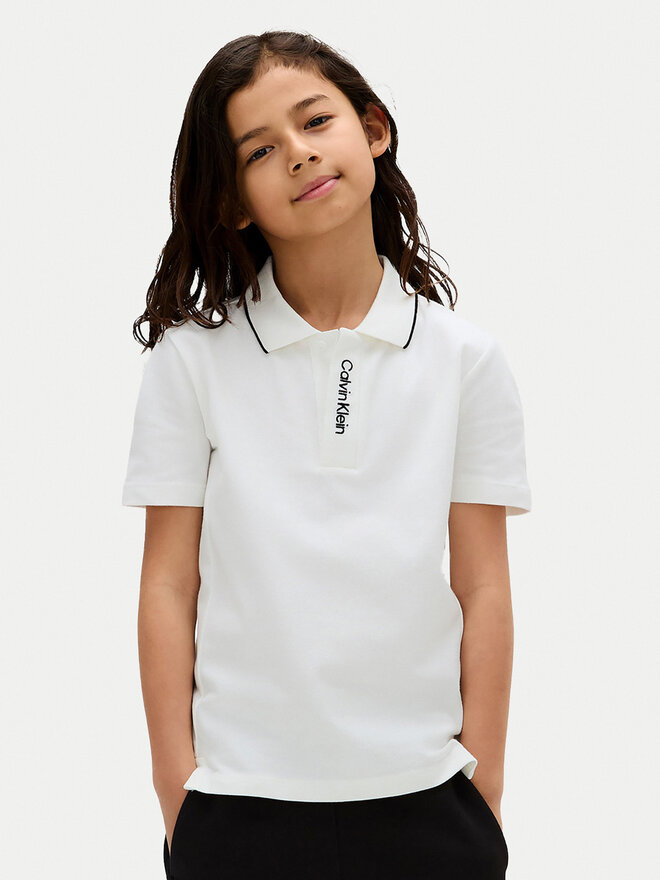 Calvin Klein Jeans Calvin Klein Jeans Poloshirt Embro Logo IB0IB02542 D Weiß Regular Fit