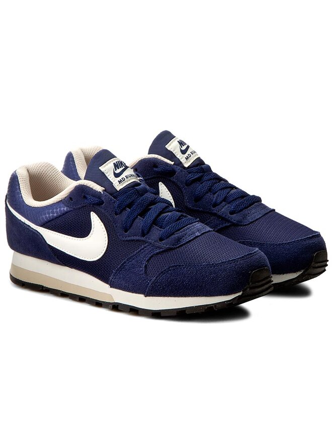 zapatillas nike md runner 2 azul marino blanco
