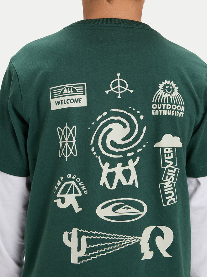 Quiksilver Quiksilver T-Shirt Hw Welcome All EQBZT04913 Bunt Regular Fit