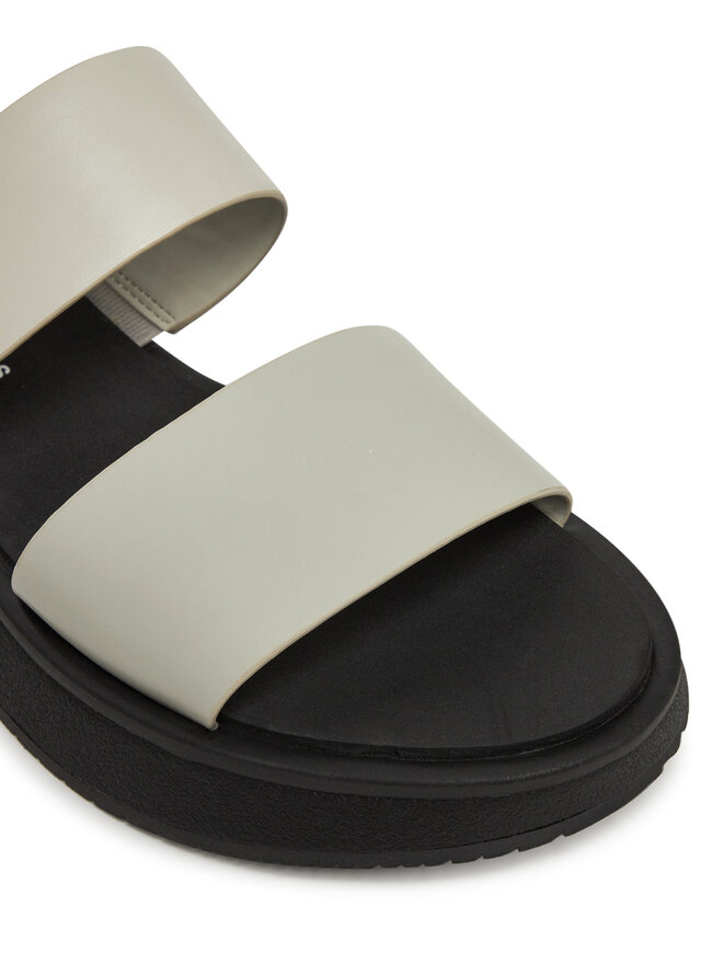 Calvin Klein Jeans Nazouváky Calvin Klein Jeans Sandal Slide Double Strap YW0YW01694 Bílá