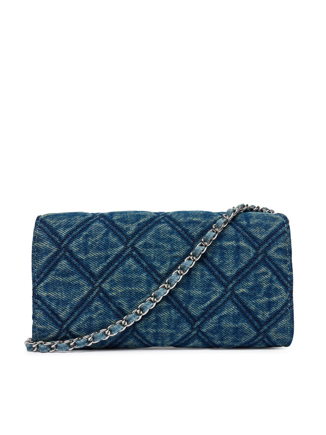 Tommy Hilfiger Handtasche Tommy Hilfiger Th Feminine Wallet Chain Denim AW0AW18903 Blau