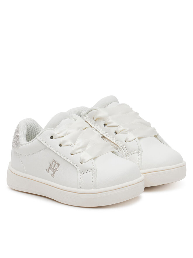 Tommy Hilfiger Sneakers Tommy Hilfiger Low Cut Velcro Sneaker T1A9-33728-1439 M Bianco