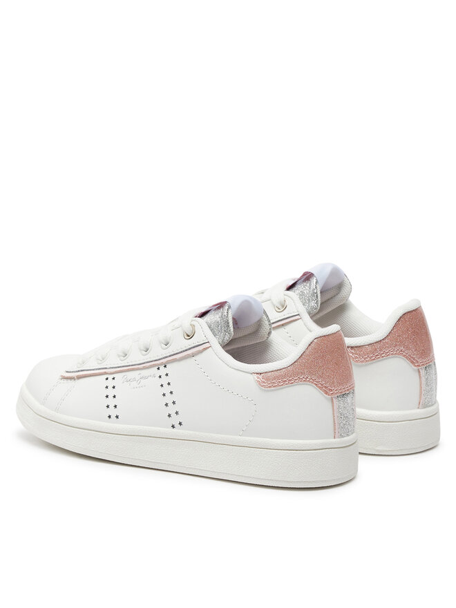 Pepe Jeans Sneakersy Pepe Jeans Player Night G PGS30600 Biela