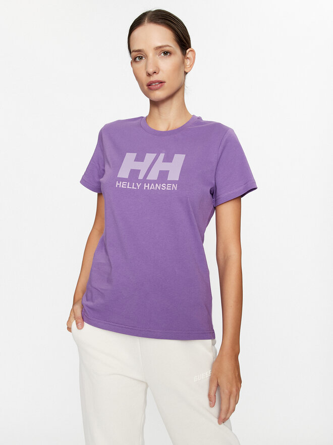 Helly Hansen Helly Hansen Marškinėliai Logo 34112 Violetinė Regular Fit